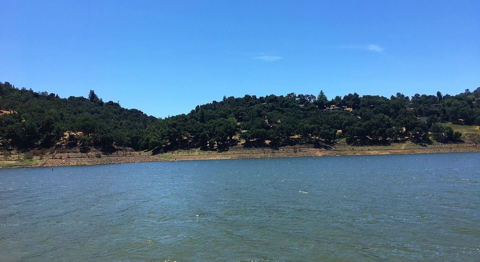 Anderson Lake reservoir near Morgan Hill in Santa Clara County, California