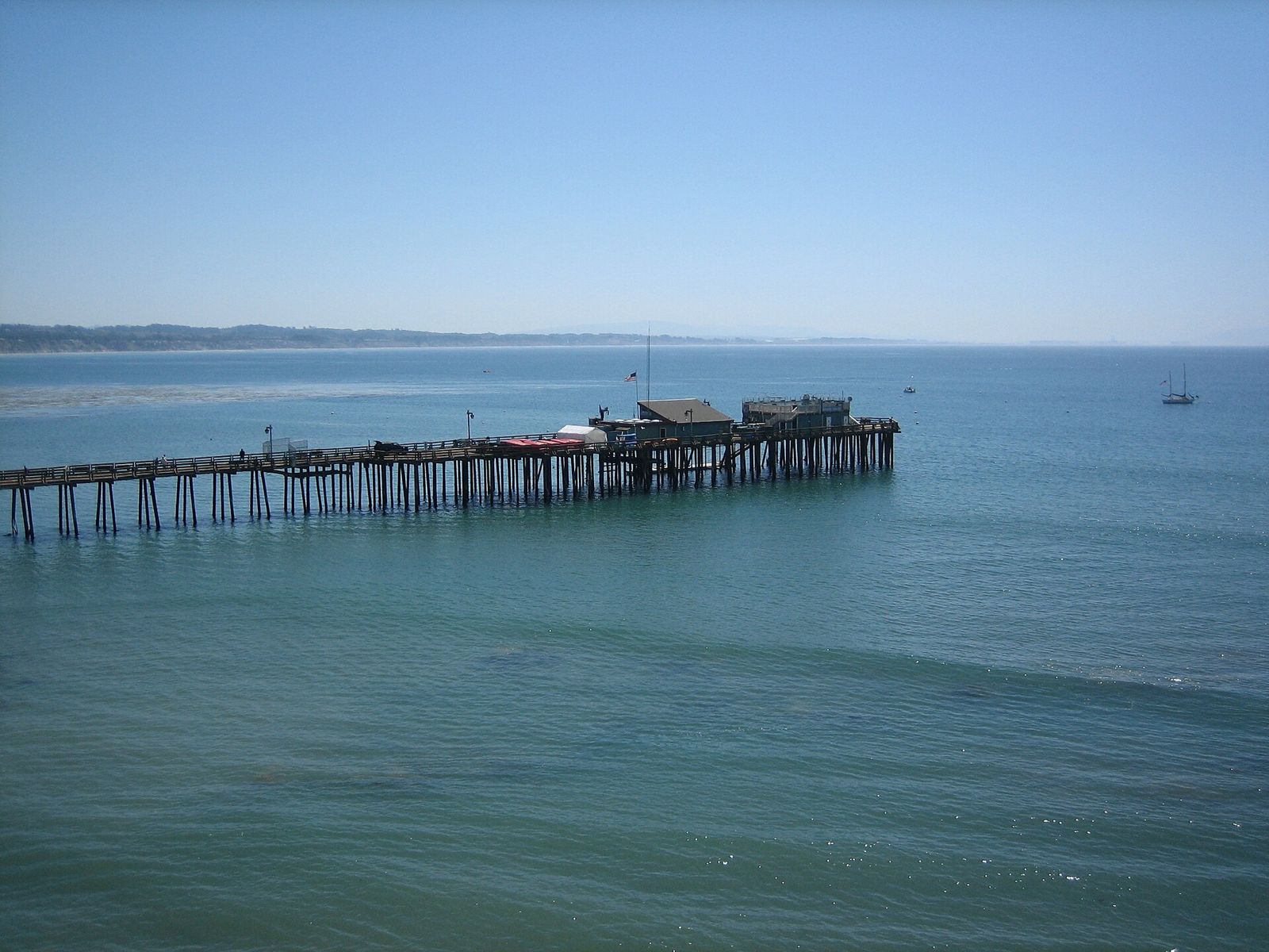 Capitola Village and wharf on Monterey Bay in Capitola, California