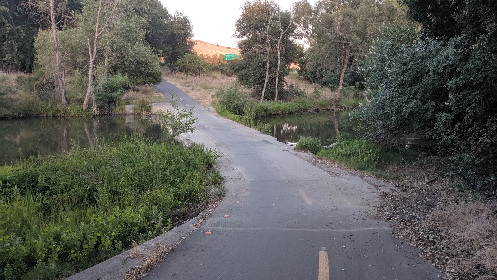 Coyote Creek Trail running through the Coyote Valley, California
