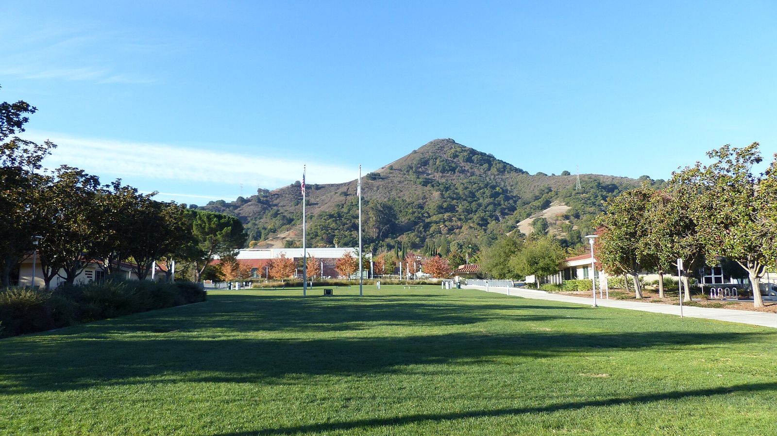 El Toro mountain rising above the city of Morgan Hill, California