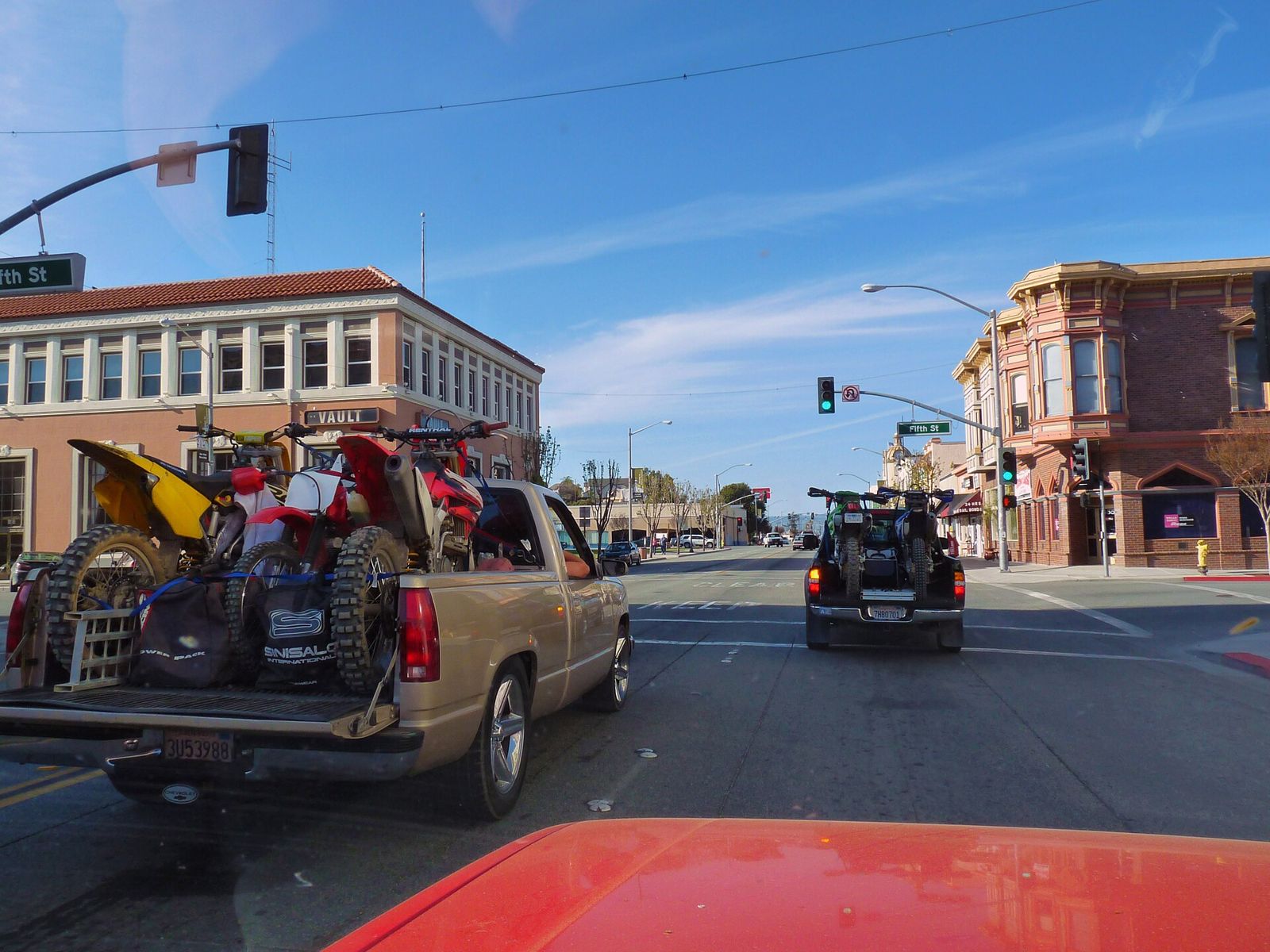 Historic downtown San Benito Street in Hollister, California