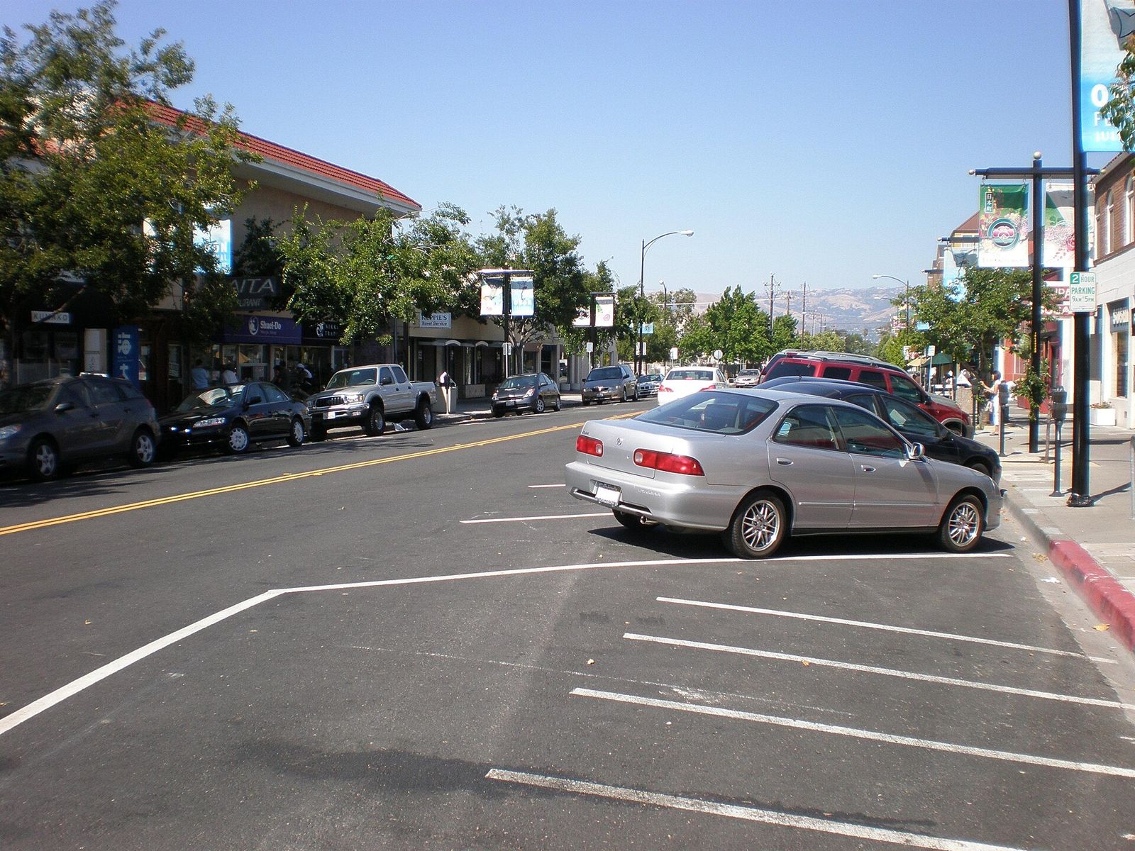 Historic Japantown district street in San Jose, California