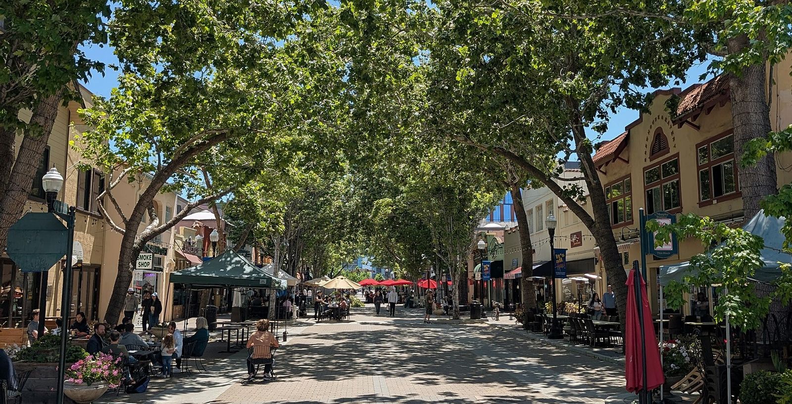 Historic Murphy Avenue district in downtown Sunnyvale, California