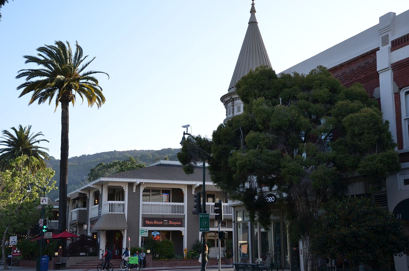 Old Town shopping district in downtown Los Gatos, California