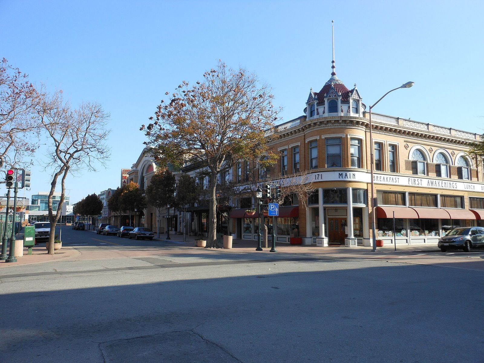 Oldtown historic Main Street district in Salinas, California