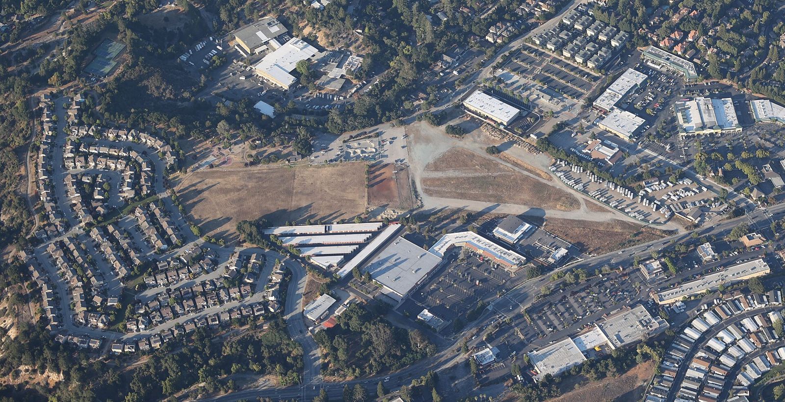 Skypark community park on a former airfield in Scotts Valley, California