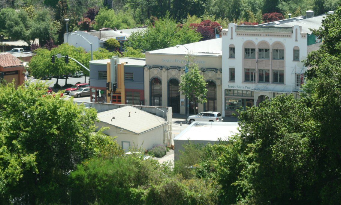 Soquel Village shops along Soquel Drive in Soquel, California