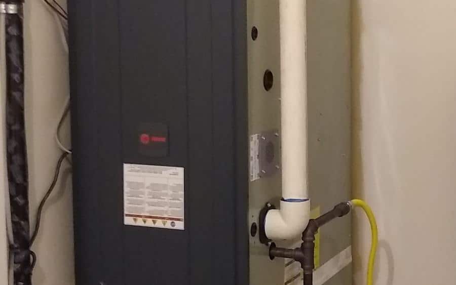 Trane furnace installed with new sealed venting
