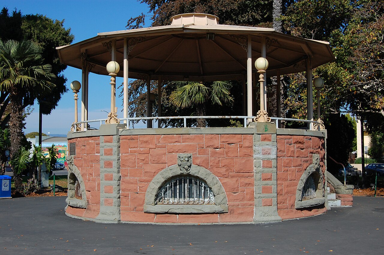 Historic Watsonville City Plaza in downtown Watsonville, California
